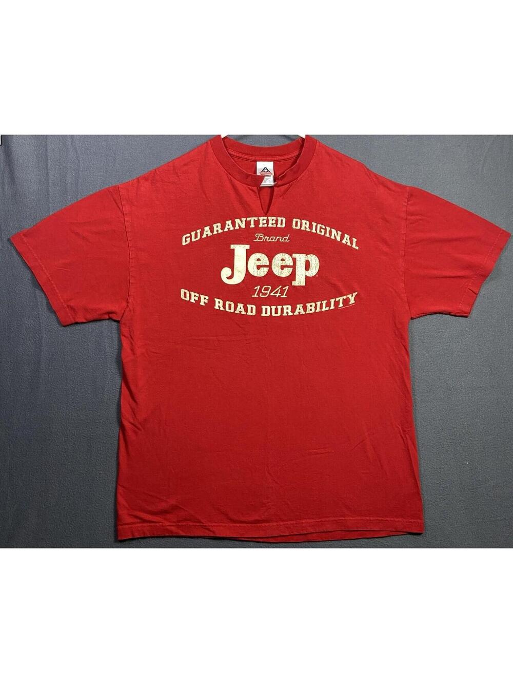 Jeep 41" Jeep Spirit 4x4 T Shirt Men's Size XL Camping Kayaking Mountain Biking